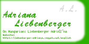 adriana liebenberger business card